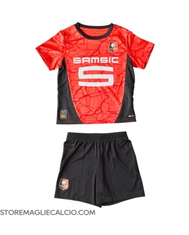 Stade Rennais Maglia Gara Casa Repliche 2024-25 Bambino Maniche Corte